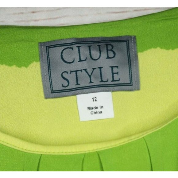 Rare Club Style Yellow Green Nightgown Sleepwear Summer Sleeveless Dress Size 12 - Picture 12 of 13